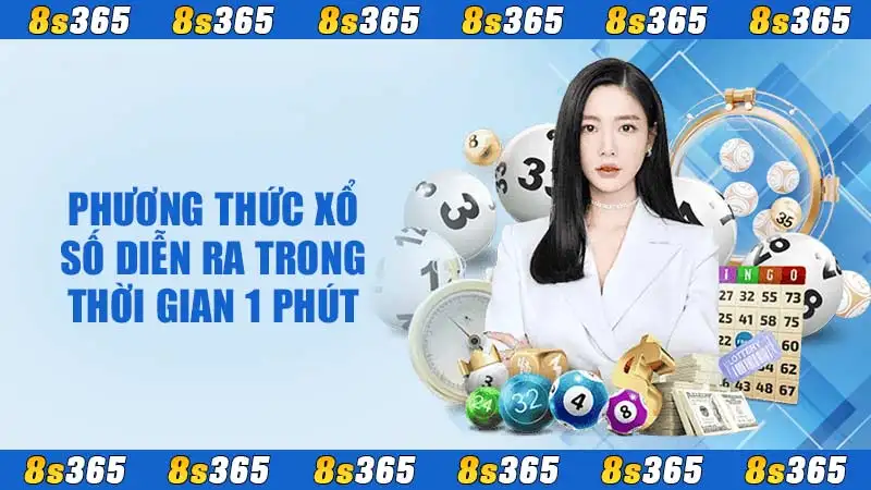 Phương thức xổ số diễn ra trong thời gian 1 phút